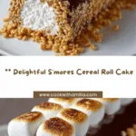 S'mores Cereal Roll Cake Recipe