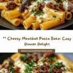 Cheesy Meatballs Pasta Bake Recipe