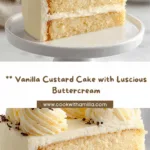 Vanilla Custard Cake Recipe