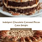 Decadent Chocolate Caramel Pecan Cake Recipe
