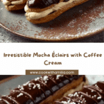Mocha Éclairs with Coffee Cream & Chocolate Ganache Recipe