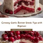 Garlic Butter Steak Tips with Cheesy Rigatoni Recipe