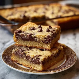 Lazy Chocolate Chip Cookie Bars Recipe