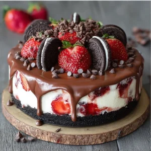 Chocolate Strawberry Cheesecake Recipe