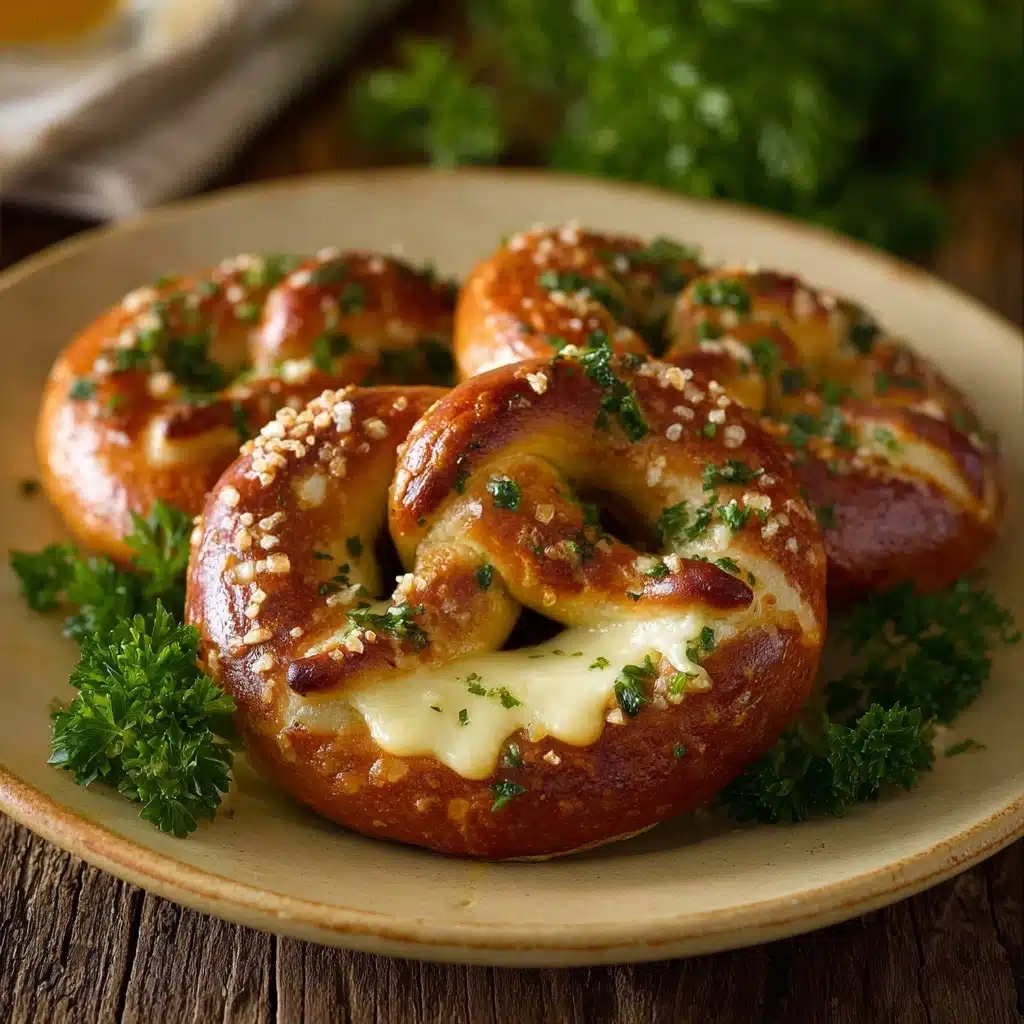 Mozzarella Stuffed Soft Pretzels Recipe