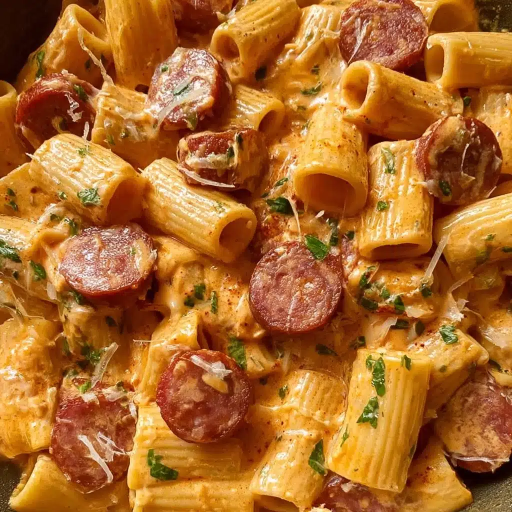 Cheesy Broccoli Sausage Pasta Skillet Recipe