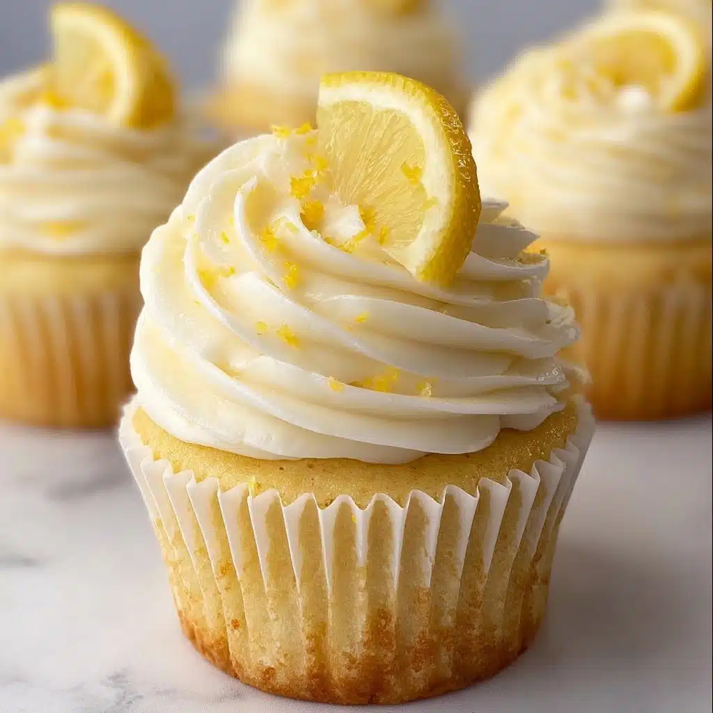 Lemon Cupcakes with Vanilla Frosting Recipe