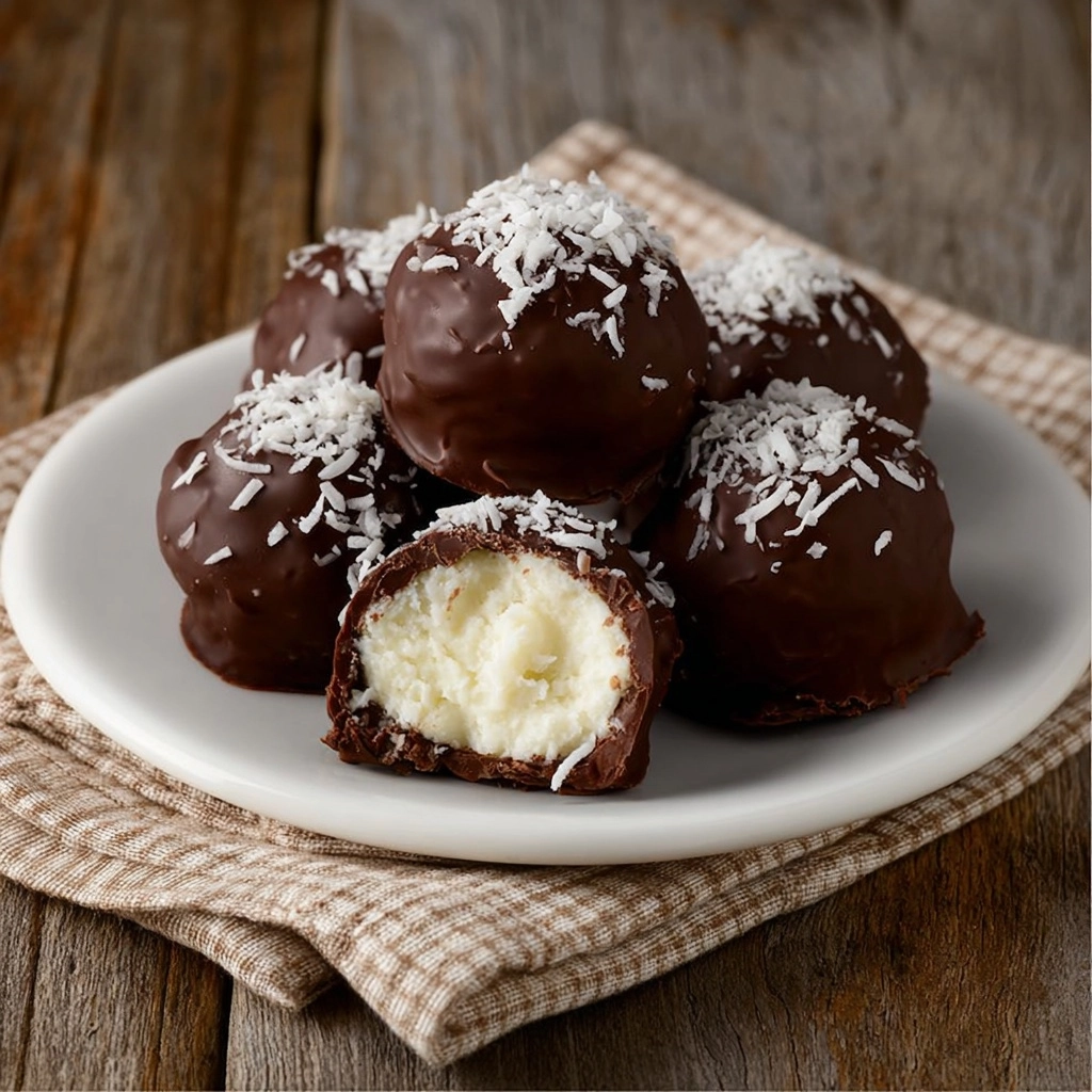 No Bake Coconut Cream Balls Recipe