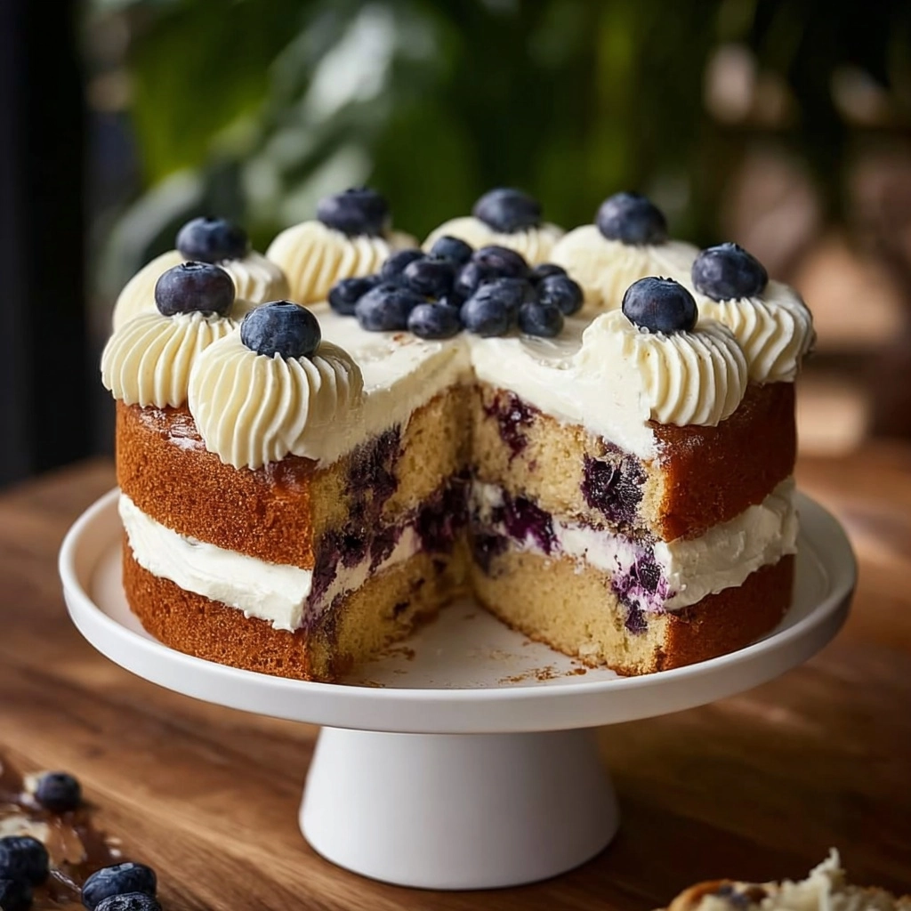 Nova Scotia Blueberry Cream Cake Recipe