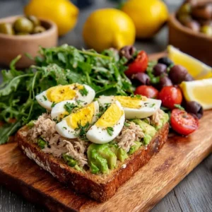 Protein-Packed Tuna & Egg Avocado Toast Recipe