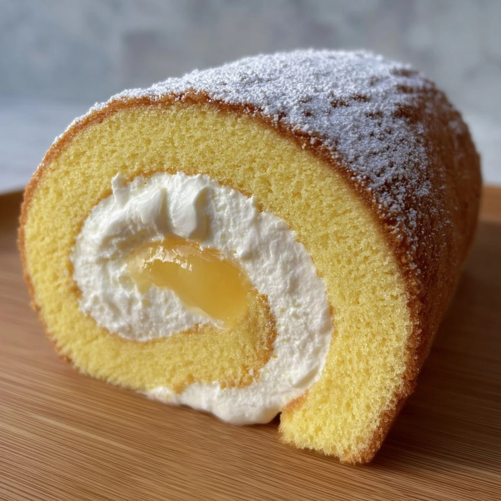 Japanese-style Cream Roll Cake Recipe