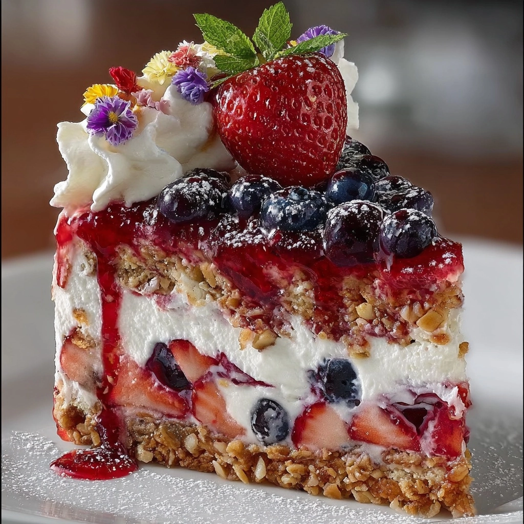 trawberry Blueberry Crunch Cake Recipe