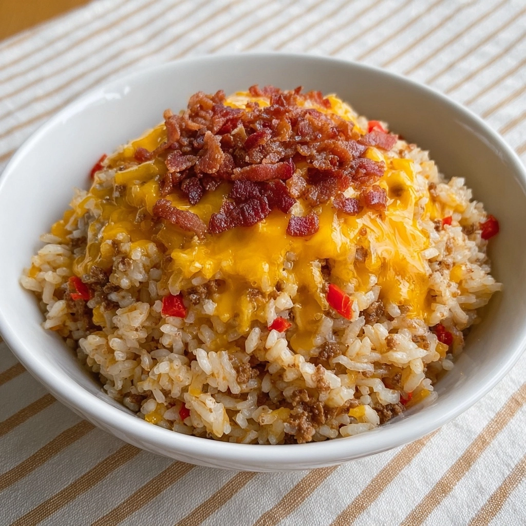 Bacon Cheeseburger Rice Skillet Recipe
