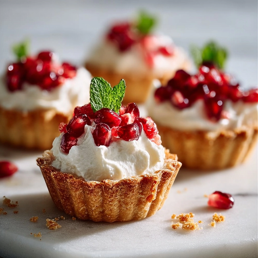 Feta & Pomegranate Tartlets Recipe - Recipe Image