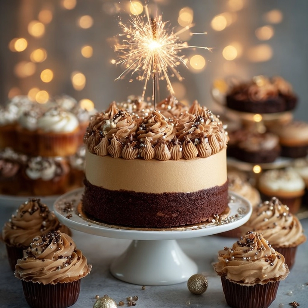 Festive Chocolate & Coffee Layer Cake Recipe
