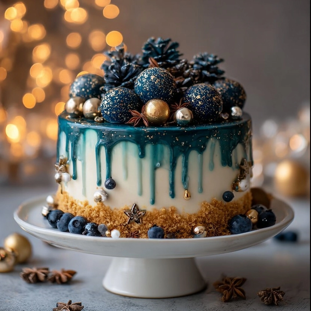 Winter Wonderland Blueberry & White Chocolate Cake Recipe