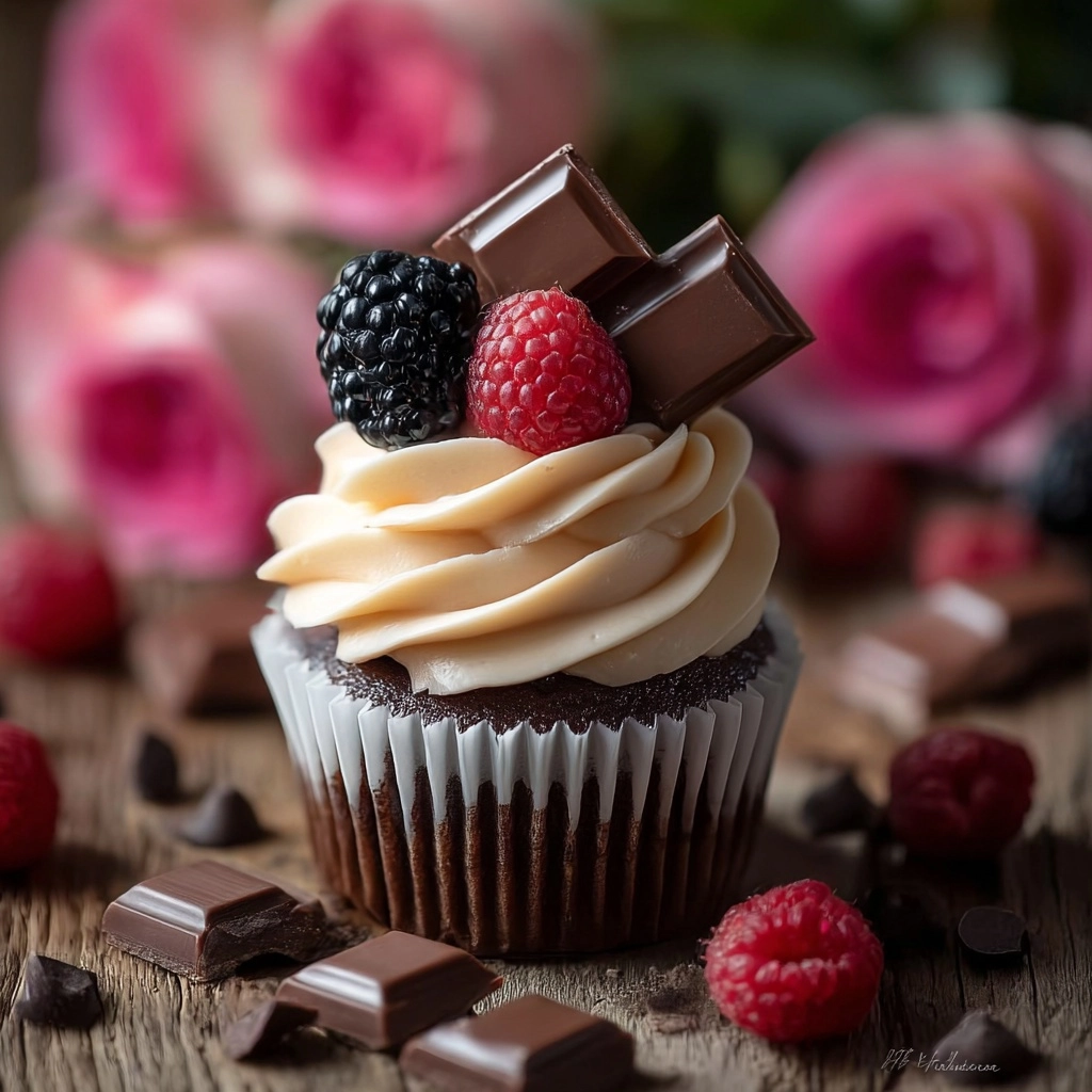 Chocolate Berry Cupcakes Recipe
