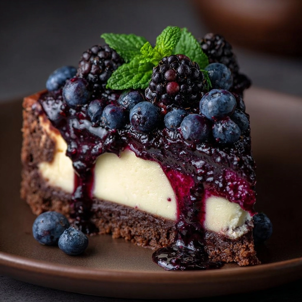 Mixed Berry Cheesecake with Chocolate Crust Recipe