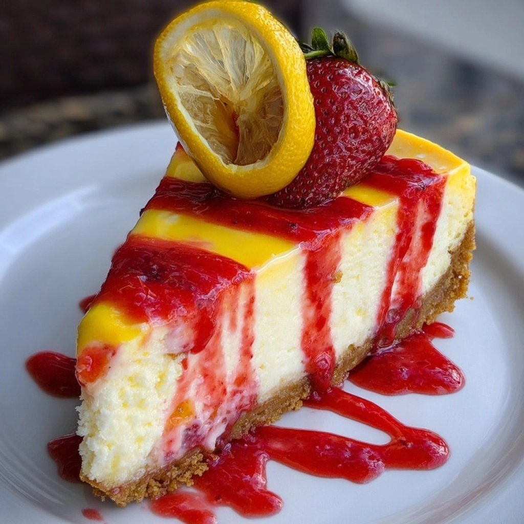 Lemon Strawberry Cheesecake Recipe