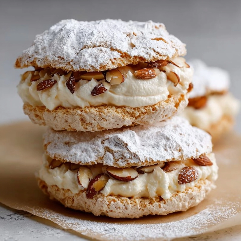 Delightful Almond Meringue Sandwiches Recipe