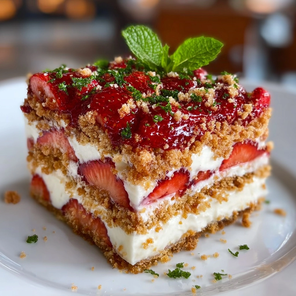 Strawberry Crunch Icebox Cake Recipe