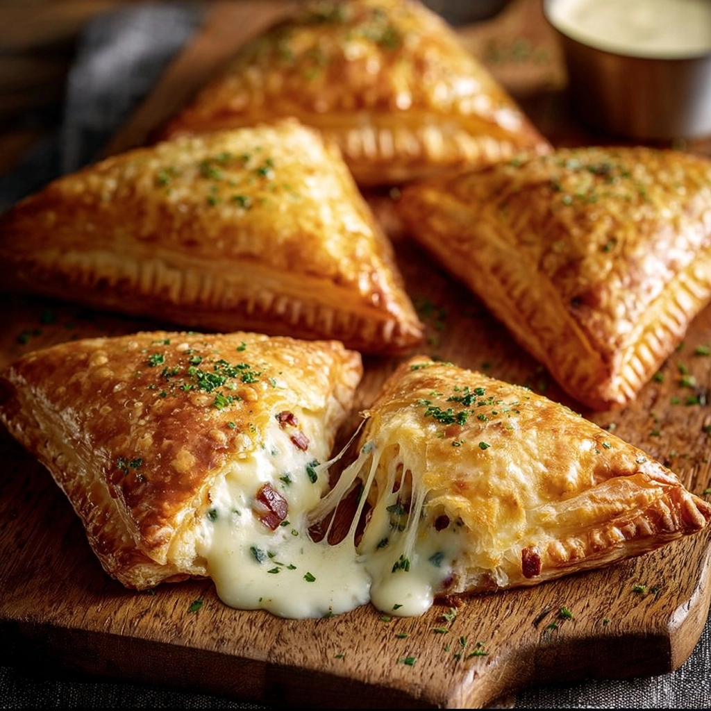 Chicken Ranch Puff Pastry Pockets Recipe