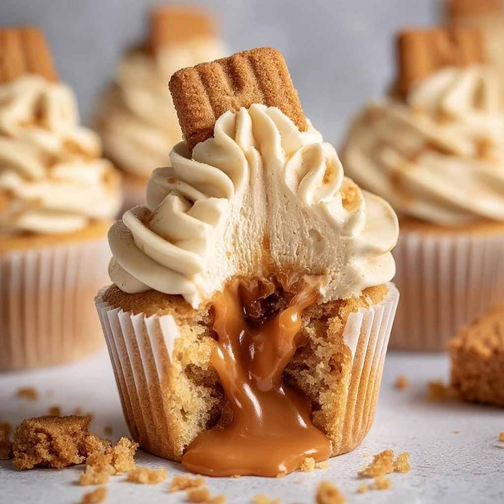 Biscoff Cupcakes with Biscoff Buttercream Recipe