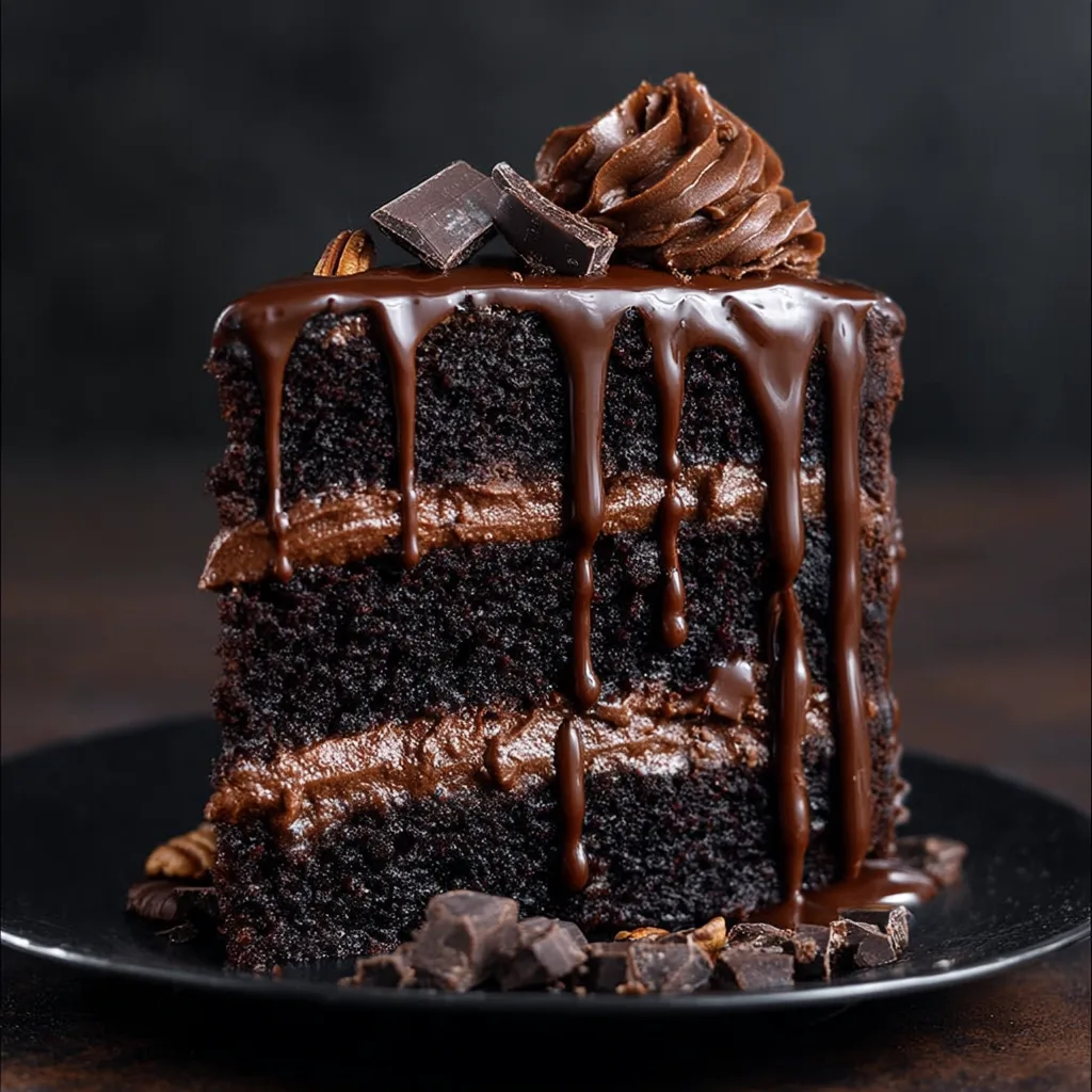 Summer Chocolate Overload Layer Cake Recipe - Recipe Image