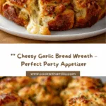 Cheesy Pull-Apart Garlic Bread Wreath Recipe