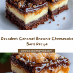 Caramel Brownie Cheesecake Bars Recipe