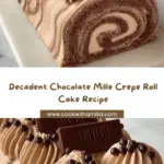 Chocolate Mille Crepe Roll Cake Recipe