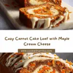 Carrot Cake Loaf with Maple Cream Cheese Swirl Recipe
