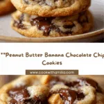 Peanut Butter Banana Chocolate Chip Cookies Recipe