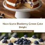 Nova Scotia Blueberry Cream Cake Recipe