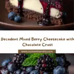 Mixed Berry Cheesecake with Chocolate Crust Recipe