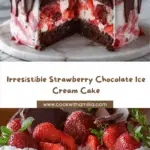 Decadent Strawberry Chocolate Fantasy Ice Cream Cake Recipe