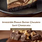 Peanut Butter Chocolate Swirl Cheesecake** Recipe