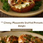 Mozzarella Stuffed Soft Pretzels Recipe