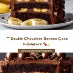Double Chocolate Banana Layer Cake Recipe