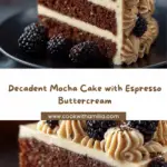 Mocha Layer Cake with Coffee Buttercream & Blackberries Recipe