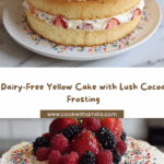 Classic Dairy-Free Yellow Cake with Cocoa Frosting Recipe