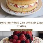 Classic Dairy-Free Yellow Cake with Cocoa Frosting Recipe