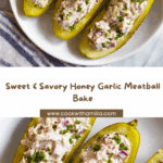 Honey Garlic Meatball Rice Bake Recipe
