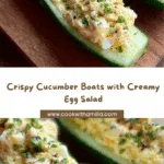 Egg Salad Cucumber Boats Recipe