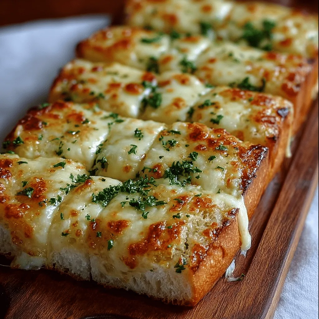 Easy Cheesy Garlic Bread Recipe - Recipe Image
