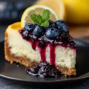 Refreshing Lemon Blueberry Cheesecake Recipe