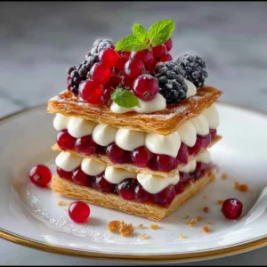Mille-Feuille with Fresh Berries Recipe