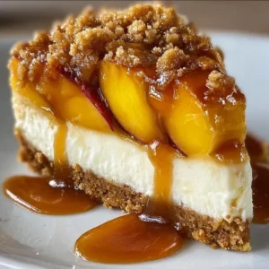 Peach Cobbler Cheesecake Cake Recipe