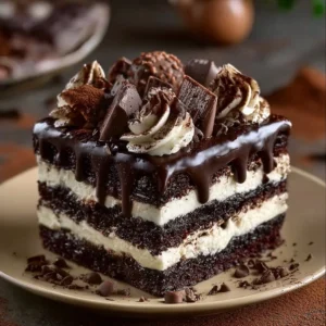 Ultimate Triple Chocolate Cake Recipe