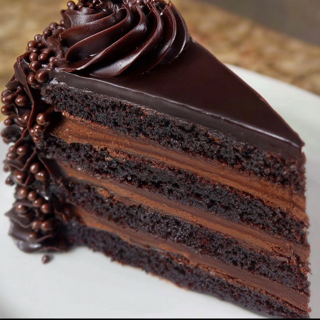Chocolate Fudge Layer Cake Recipe - Recipe Image